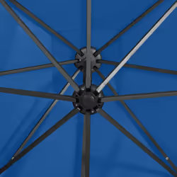 vidaXL Cantilever Garden Parasol with Pole and LED Lights Umbrella Azure Blue - Additional view 9