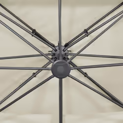 vidaXL Cantilever Umbrella with Double Top Garden Sunshade Outdoor Parasol - sand, 300 x 400 cm - Additional view 6