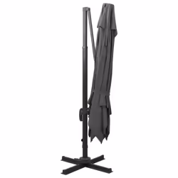 vidaXL Cantilever Umbrella with Double Top Garden Sunshade Outdoor Parasol - anthracite, 300 x 300 cm - Additional view 4