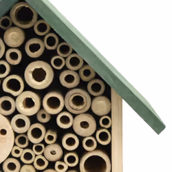 vidaXL 2x Solid Firwood Insect Hotels Wooden Garden Wildlife Nesting House - Additional view 2