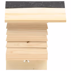vidaXL Solid Firwood Bee Hotel Garden Wooden Insect House Mason Bee Nest Box