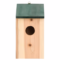 vidaXL 10x Solid Firwood Bird Houses Garden Wooden Nesting Box Habitat House