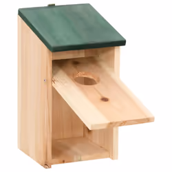 vidaXL 10x Solid Firwood Bird Houses Garden Wooden Nesting Box Habitat House - Additional view 4