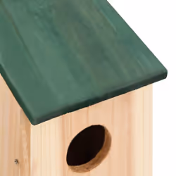vidaXL 10x Solid Firwood Bird Houses Garden Wooden Nesting Box Habitat House - Additional view 6