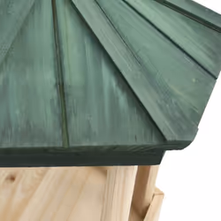 vidaXL Solid Firwood Bird Feeder Octagon Peanut Feeding Station Garden Outdoor