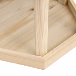 vidaXL Solid Firwood Bird Feeder Octagon Peanut Feeding Station Garden Outdoor - Additional view 4