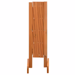 vidaXL Solid Firwood Garden Trellis Fence Orange 120x60 cm Extending Barrier