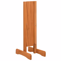 vidaXL Solid Firwood Garden Trellis Fence Orange 120x60 cm Extending Barrier