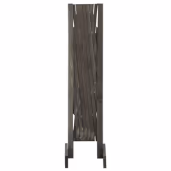 vidaXL Solid Firwood Garden Trellis Fence Grey 120x90 cm Extending Barrier