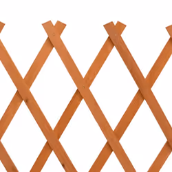 vidaXL Solid Firwood Garden Trellis Fence Orange 150x80 cm Extending Barrier - Additional view 5