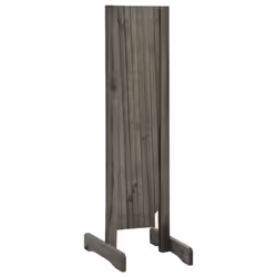 vidaXL Solid Firwood Garden Trellis Fence Grey 150x80 cm Extending Barrier