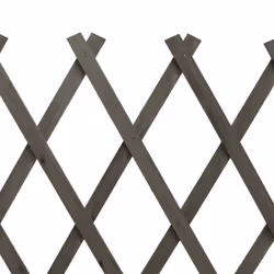 vidaXL Solid Firwood Garden Trellis Fence Grey 150x80 cm Extending Barrier - Additional view 5