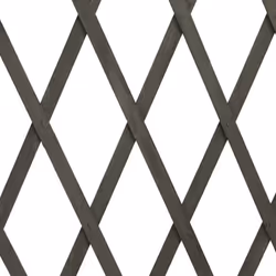vidaXL Solid Firwood Garden Trellis Fence Grey 180x100 cm Extending Barrier - Additional view 5