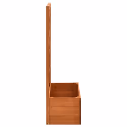 vidaXL Solid Firwood Garden Trellis Planter Orange Planter Pot Raised Bed