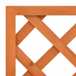 vidaXL Solid Firwood Garden Trellis Planter Orange Planter Pot Raised Bed - Additional view 4