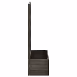 vidaXL Solid Firwood Garden Trellis Planter Grey Wooden Planter Pot Raised Bed