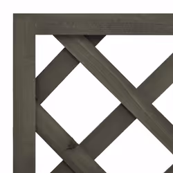 vidaXL Solid Firwood Garden Trellis Planter Grey Wooden Planter Pot Raised Bed - Additional view 4