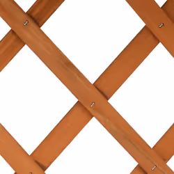 vidaXL Solid Firwood Garden Trellis Planter Orange Flower Raised Bed Box Home - Additional view 4