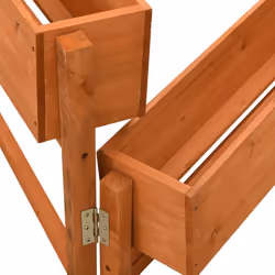 vidaXL Solid Firwood Garden Folding Planter Orange Planter Pot Raised Bed - Additional view 2
