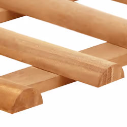 vidaXL 10x Firwood Lawn Edgings 4.4 m Garden Border Panel Fence Barrier Home - Additional view 4