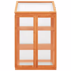 vidaXL Firwood Greenhouse 60x45x100 cm Wooden Cold Frame Garden Planter Home - Additional view 4