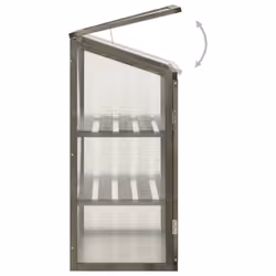vidaXL Firwood Greenhouse 60x45x100 cm Wooden Cold Frame Garden Planter Home - Additional view 5