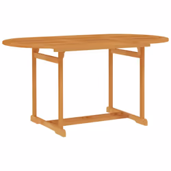 vidaXL Solid Teak Wood Garden Table Wooden Dining Dinner Outdoor Furniture