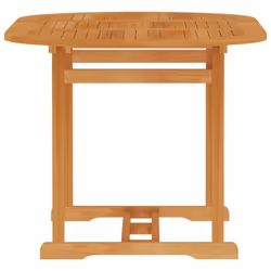 vidaXL Solid Teak Wood Garden Table Wooden Dining Dinner Outdoor Furniture