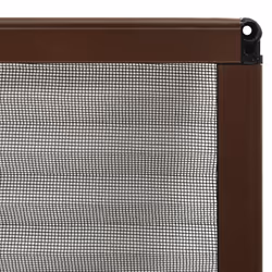 vidaXL Plisse Insect Screen for Windows Aluminium Brown 80x120 cm Mesh Guard - Additional view 5