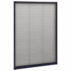 vidaXL Plisse Insect Screen for Windows Aluminium Anthracite 80x120 cm Indoor