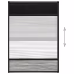 vidaXL Plisse Insect Screen for Windows Aluminium 80x120 cm with Shade Bug Net