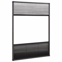 vidaXL Plisse Insect Screen for Windows Aluminium 80x120 cm with Shade Bug Net - Additional view 4