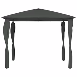 vidaXL Gazebo with Post Covers Anthracite 160 g/mÂ² Garden Sunshade Shelter - Additional view 2