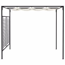 Gazebo with Retractable Roof 3x4x2.3 m Cream 180 g/mÂ² - Additional view 2