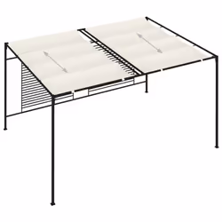 Gazebo with Retractable Roof 3x4x2.3 m Cream 180 g/mÂ² - Additional view 4