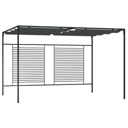 vidaXL Gazebo with Retractable Roof Anthracite 180 g/mÂ² Outdoor Canopy Gazebo