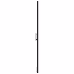 vidaXL Shower Door Tempered Glass Black Bathroom Washroom Accessory Enclosure