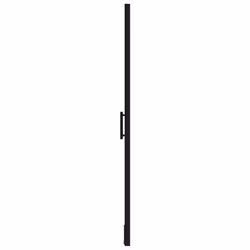 vidaXL Shower Door Tempered Glass Black Washroom Bathroom Accessory Enclosure
