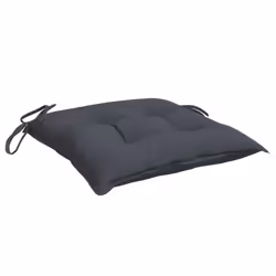 vidaXL Chair Cushions 2 pcs Anthracite 19.7x19.7x2.8 Fabric