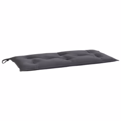 vidaXL Anthracite Garden Bench Cushion - Outdoor Oxford Fabric Seat Cushion with Hollow Fiber Filling - 39.4x19.7x2.8 Bench A ...