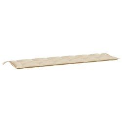 vidaXL Garden Bench Cushion Beige 78.7""x19.7""x 2.8"" Fabric