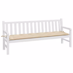 vidaXL Garden Bench Cushion Beige 78.7""x19.7""x 2.8"" Fabric