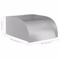 vidaXL Waterfall 30x34x14 cm Stainless Steel 304 Garden Swimming Pool Fountain - Additional view 6