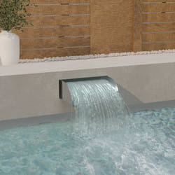 vidaXL Waterfall 45x34x14 cm Stainless Steel 304 Garden Swimming Pool Fountain