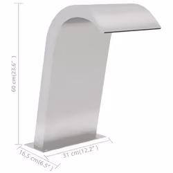 vidaXL Pool Fountain 50x30x60 cm Stainless Steel 304 Garden Pool Fountain - Additional view 7