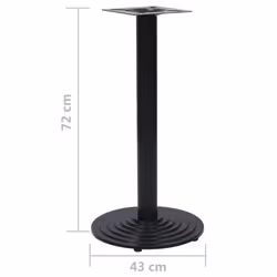 vidaXL Bistro Table Leg Replacement Table Legs Furniture Leg Black Cast Iron