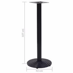 vidaXL Bistro Table Leg Replacement Table Legs Furniture Leg Black Cast Iron - Additional view 3