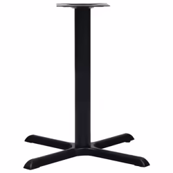 vidaXL Bistro Table Leg Black Cast Iron Replacement Furniture Multi Sizes - 76 x 76 x 72 cm