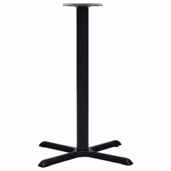 vidaXL Bistro Table Leg Black Cast Iron Replacement Furniture Multi Sizes - 76 x 76 x 107 cm