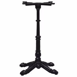 vidaXL Bistro Table Leg Black Cast Iron Furniture 52x52x108 cm/52x52x72 cm - 52 x 52 x 72 cm - Additional view 2